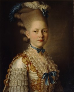 Portrait of Countess Kh. Obolenskaya, ca 1776. Artist: Roslin, Alexander (1718-1793)