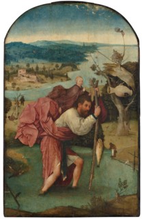Saint Christopher, 1490s. Artist: Bosch, Hieronymus (c. 1450-1516)