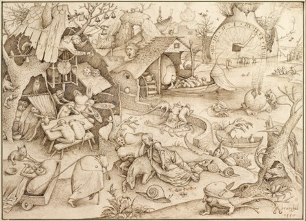 Acedia (Sloth) From the series Seven Deadly Sins, 1557. Artist: Bruegel (Brueghel), Pieter, the Elder (ca 1525-1569)