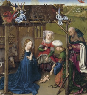 The Nativity, ca 1435. Artist: Daret, Jacques (ca 1404-ca 1470)