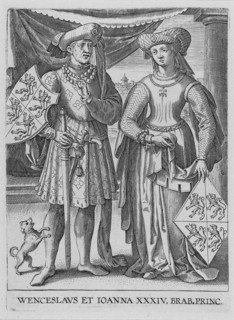 Wenceslaus I, Duke of Luxembourg and Joanna, Duchess of Brabant, ca. 1600. Artist: Galle, Philipp (1537-1612)