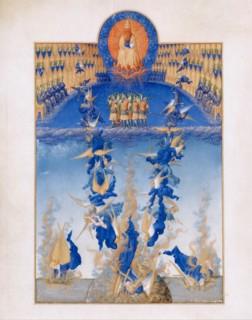 The Fall of the Rebel Angels (Les Très Riches Heures du duc de Berry), 1412-1416. Artist: Limbourg brothers (active 1385-1416)
