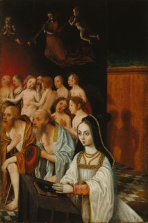 The Souls of the Just and Donor, c. 1520. Artist: Mostaert, Jan (1472/73-1555/56)