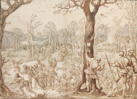 Sharing Out the Game, 1525-1535. Artist: Orley, Bernaert, van (1488-1541)