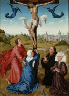 The Crucifixion (The Crucifixion Triptych), c. 1440. Artist: Weyden, Rogier, van der (ca. 1399-1464)