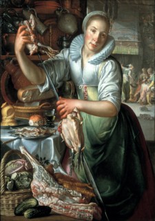 The kitchen maid, ca 1620-1625. Artist: Wtewael, Joachim (1566-1638)