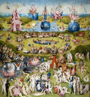 The Garden of Earthly Delights (Central panel), c. 1500. Artist: Bosch, Hieronymus (c. 1450-1516)