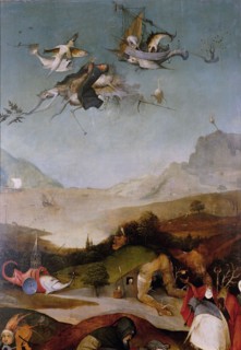 The Temptation of Saint Anthony (Detail of left wing of a triptych), Between 1495 and 1515. Artist: Bosch, Hieronymus (c. 1450-1516)