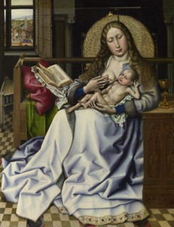 The Virgin and Child before a Firescreen, c. 1440. Artist: Campin, Robert, (School)