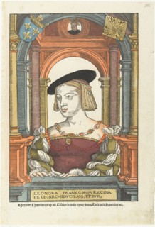 Portrait of Eleanor of Austria (1498-1558), 1539. Artist: Coecke van Aelst, Pieter, the Elder (1502-1550)