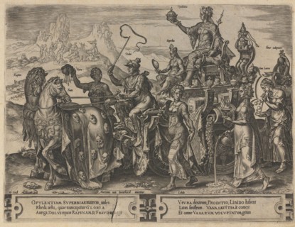 The Triumph of Riches, 1564. Artist: Coornhert, Dirk Volkertsz. (1522-1590)