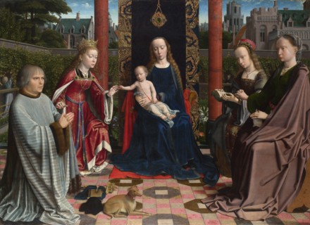 The Virgin and Child with Saints and Donor, c. 1510. Artist: David, Gerard (ca. 1460-1523)