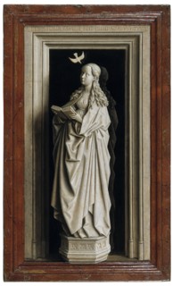 The Annunciation (Diptych, right panel), 1434-1435. Artist: Eyck, Jan van (1390-1441)