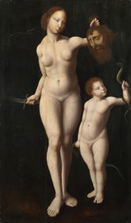 Judith and the Infant Hercules, c. 1525. Artist: Meister der Mansi-Magdalena (active between 1510 and 1530)
