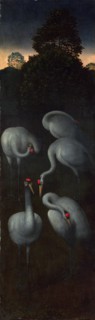 Cranes (The reverse of a Panel from a Triptych), c. 1480. Artist: Memling, Hans (1433/40-1494)