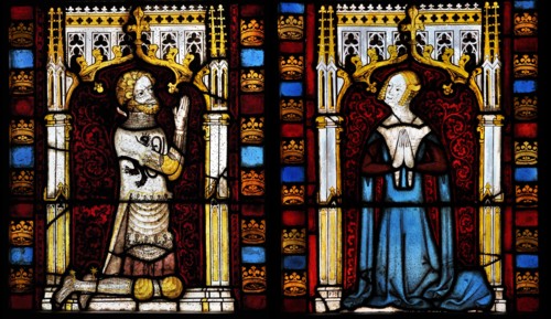 A lord and his wife, Mid of the 14th cen.. Artist: Netherlandish master