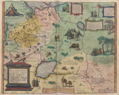 Map of Russia (From: Theatrum Orbis Terrarum), 1573. Artist: Ortelius, Abraham (1527-1598)