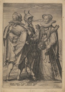 Marriage for Wealth Officiated by the Devil, ca. 1600. Artist: Saenredam, Jan (1565-1607)