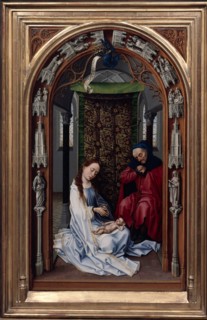 The Altar of Our Lady (Miraflores Altar), left panel, c. 1440. Artist: Weyden, Rogier, van der (ca. 1399-1464)