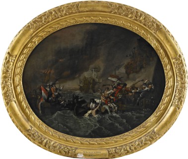 The Battle of La Hogue, 1820. Artist: West, Benjamin (1738-1820)