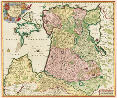 The Baltic Sea (From: Ducatuum Livoniae et Curlandiae Nova Tabula), 1705. Artist: Anonymous master