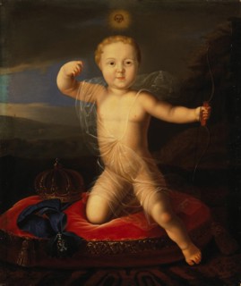 Portrait of Tsarevich Peter Petrovich of Russia (1715-1719), First quarter of 19th cen.. Artist: Anonymous