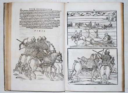 Russian warriors. Siegmund von Herberstein travels through Russia (From: Rerum Moscoviticarum commentarii..), 1571. Artist: Anonymous
