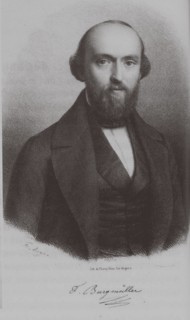 Portrait of the composer Johann Friedrich Franz Burgmüller (1806-1874), c. 1840. Artist: Anonymous