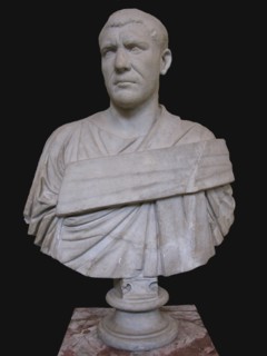 Bust of Philip the Arab, 3rd cen. AD. Artist: Art of Ancient Rome, Classical sculpture