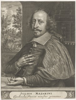 Portrait of Cardinal Mazarin, 1660s-1670s. Artist: Hagen, Christiaan (active 1660-1690)