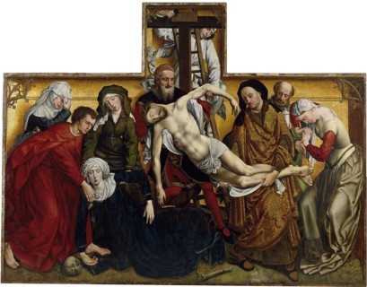 The Descent from the Cross, ca 1435. Artist: Weyden, Rogier, van der (ca. 1399-1464)