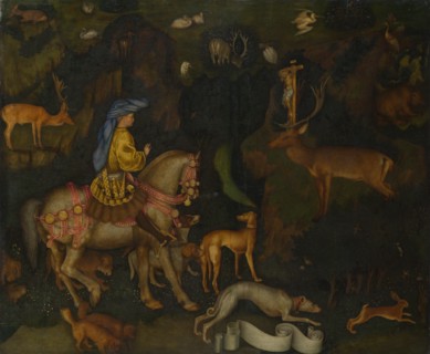 The Vision of Saint Eustace, c. 1440. Artist: Pisanello, Antonio (1395-1455)