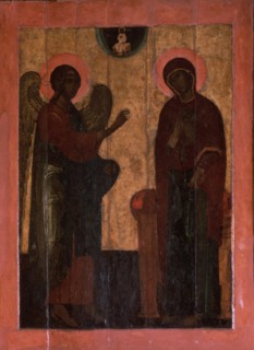 The Annunciation of Ustyug, Second half of the16th cen.. Artist: Russian icon