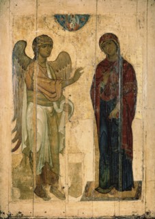 The Annunciation of Ustyug, 1130-1140. Artist: Russian icon