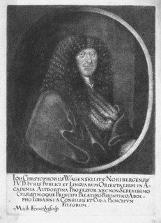 Portrait of Johann Christoph Wagenseil (1633-1705), End of 17th cen.. Artist: Fenitzer (Fennitzer), Georg (1646-1722)