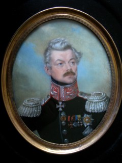 Portrait of General Count Fyodor Nesselrode (1786-1868), before 1868. Artist: Marszalkiewicz, Stanislaw (1789-1872)