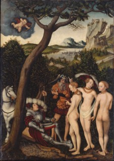 The Judgement of Paris, ca 1528. Artist: Cranach, Lucas, the Elder (1472-1553)