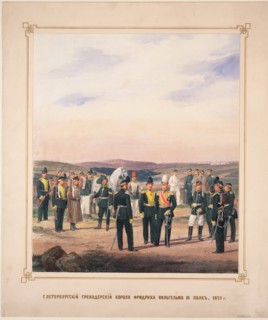 St. Petersburg Life-Guards Grenadier Regiment of King Frederick William III, 1871. Artist: Piratsky, Karl Karlovich (1813-1889)