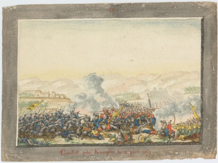 The Battle of Kulevicha on June 11, 1829, 1829. Artist: Anonymous