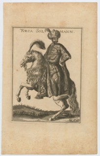 Suleiman II (1642-1691), Sultan of the Ottoman Empire, 1710. Artist: Wiegel, Christoph (1654-1725)