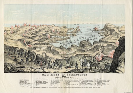The Siege of Sevastopol, 1855. Artist: Sinclair, Thomas S. (ca. 1805-1881)