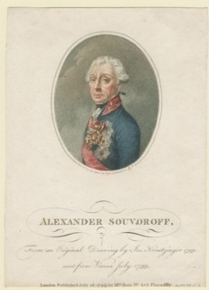 Portrait of Field Marshal Generalissimo Prince Alexander Suvorov (1729?1800), 1799. Artist: Kreuzinger, Josef (1757-1829)