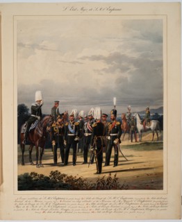 The Russian General Staff, 1867. Artist: Piratsky, Karl Karlovich (1813-1889)