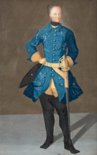Portrait of the King Charles XII of Sweden (1682-1718), 1710s. Artist: Anonymous