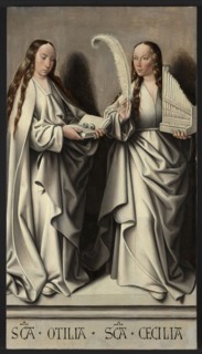 Saints Ottilia and Cecilia (Panel of the St Anne Altarpiece), ca 1503-1506. Artist: Master of Frankfurt (1460-ca. 1533)