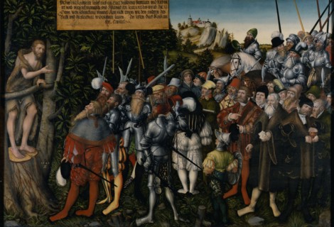 The Sermon of John the Baptist, 1549. Artist: Cranach, Lucas, the Younger (1515-1586)