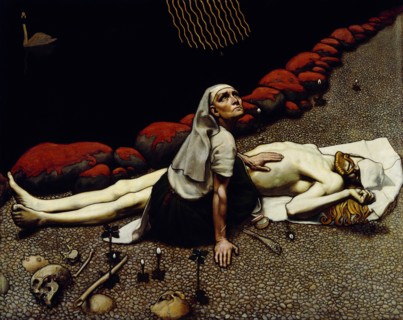 Lemminkäinen's Mother, 1897. Artist: Gallen-Kallela, Akseli (1865-1931)