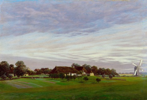 Flat Countryside (Near Greifswald), 1822-1823. Artist: Friedrich, Caspar David (1774-1840)