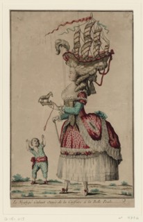 Coiffure à la Belle-Poule, 1778. Artist: Anonymous
