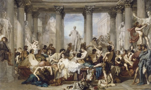 Romans during the Decadence, 1847. Artist: Couture, Thomas (1815-1879)